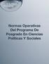 Normas Operativas Del Programa De Posgrado En Ciencias Políticas Y Sociales