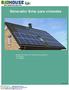Generador Solar para viviendas