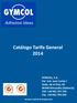 Catálogo Tarifa General 2014