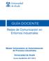 Redes de Comunicación en Entornos Industriales