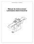 Importaciones BOIA, C.A. J-30813979-3. Manual de Instrucciones Laminadora Semi-Industrial