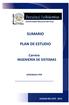 Facultad Politécnica SUMARIO PLAN DE ESTUDIO. PLAN DE ESTUDIO. Carrera INGENIERÍA DE SISTEMAS. Universidad Nacional del Este APROBADO POR