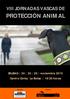 VIII JORNADAS VASCAS DE PROTECCIÓN ANIMAL