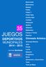 35 JUEGOS DEPORTIVOS MUNICIPALES 2014 2015