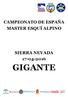 CAMPEONATO DE ESPAÑA MASTER ESQUÍ ALPINO SIERRA NEVADA 17-04-2016 GIGANTE
