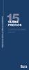 15 TARIFA PRECIOS CUARTOS DE BAÑO. Enero 2015 PRECIOS DE VENTA AL PÚBLICO SUGERIDOS