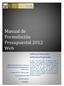 Manual de Formulación Presupuestal 2012 Web