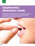 Complementos alimenticios a fondo
