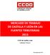 MERCADO DE TRABAJO DE CASTILLA Y LEÓN EN LAS FUENTES TRIBUTARIAS 2013. CCOO de Castilla y León Gabinete Técnico