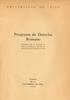 Programa de Derecho Romano