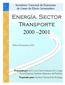Energía. Sector Transporte 2000 2001