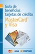 Guía de beneficios tarjetas de crédito. MasterCard y Visa