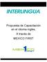 Propuesta de Capacitación en el idioma inglés, A través de MEXICO FIRST
