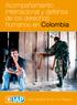 Acompañamiento internacional y defensa de los derechos humanos en Colombia