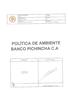 Política de Ambiente de Banco Pichincha C.A. INDICE