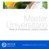 Máster Universitario. Master en Entrenamiento y Nutrición Deportiva