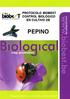 PROTOCOLO BIOBEST CONTROL BIOLÓGICO EN CULTIVO DE PEPINO
