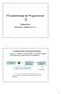 Fundamentos de Programción (I)