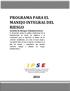 PROGRAMA PARA EL MANEJO INTEGRAL DEL RIESGO Gestión de Riesgos Administrativos