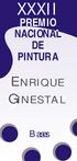 XXXII ENRIQUE GINESTAL PREMIO NACIONAL DE PINTURA. Bases