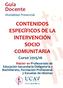 CONTENIDOS ESPECÍFICOS DE LA INTERVENCIÓN SOCIO COMUNITARIA