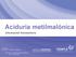 Aciduria metilmalónica