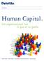 Consulting. Human Capital. Las organizaciones son lo que es su gente