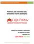 MANUAL DE USUARIO DEL INTERNET HOME BANKING