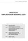 PRÁCTICAS AMPLIACIÓN DE MICROBIOLOGÍA