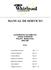 MANUAL DE SERVICIO LAVARROPAS AUTOMÁTICO CARGA SUPERIOR PHILIPS / WHIRLPOOL AWG 050 ÍNDICE. Características técnicas Pag. 1 11