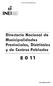 Directorio Nacional de Municipalidades Provinciales, Distritales y de Centros Poblados