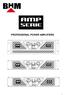 PROFESSIONAL POWER AMPLIFIERS
