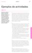Ejemplos de actividades