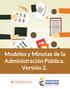 Modelos y Minutas de la Administración Pública. Versión 2.