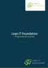 Lean IT Foundation Programa de estudio