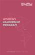 WOMEN S LEADERSHIP PROGRAM
