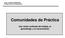 Comunidades de Práctica