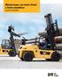 Montacargas con motor diesel y llanta neumática. Capacidad: 17,500-36,000 lb