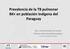 Prevalencia de la TB pulmonar BK+ en población indígena del Paraguay