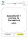 ELABORACIÓN Y CONTROL DE DOCUMENTOS AC-01