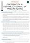 COOPERACIÓN AL DESARROLLO (GRADO EN TRABAJO SOCIAL)