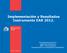 Implementación y Resultados Instrumento EAR 2012.