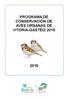 PROGRAMA DE CONSERVACIÓN DE AVES URBANAS DE VITORIA-GASTEIZ 2015