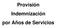 Provisión Indemnización por Años de Servicios
