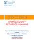 ORGANIZACIÓN Y RECURSOS HUMANOS