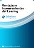 Soluciona Ventajas e inconvenientes del Leasing