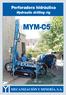 MYM C5. Perforadora hidráulica. Hydraulic drilling rig MYM C5