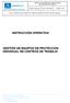 TÍTULO: INSTRUCCIÓN OPERATIVA GESTION DE EPIS EN CENTROS DE TRABAJO