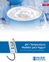 ph / Temperatura Medidor para Yogurt Con sonda específica para la aplicación