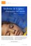 El síndrome de la apnea obstructiva del sueño